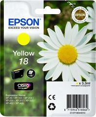 Epson tinta 18 amarillo 180 paginas aproximadament