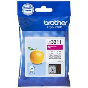 Brother tinta LC3211M magenta 200 paginas aprox.