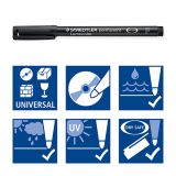 Staedtler rotulador permanente negro 318-9 0.6MM