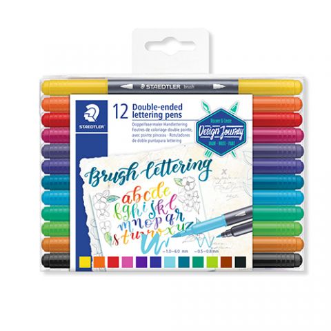 Staedtler 12 rotuladores Lettering doble punta