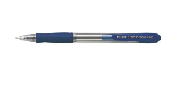 Pilot bolígrafo retráctil Supergrip M Azul