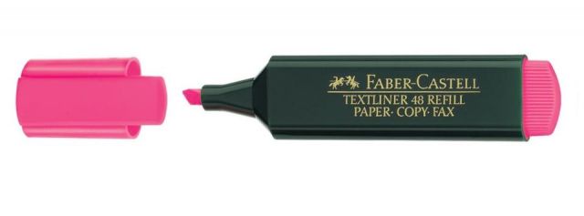 Faber-Castell marcador Fluorescente 1548 rosa