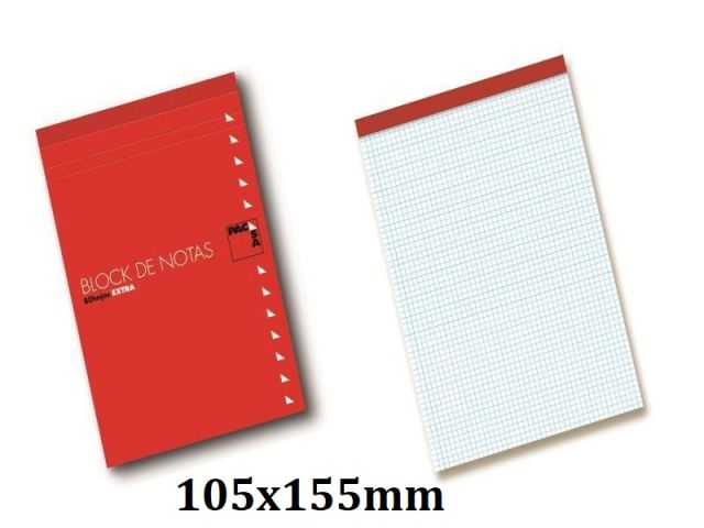 Pacsa bloc Notas Tapa 8º Cuadro 105x155