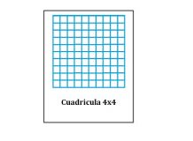 Pacsa Libreta grapada Din a4 cuadro 4x4 48 hojas