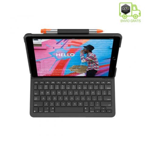 Logitech Slim Folio Funda con teclado Ipad 10,2