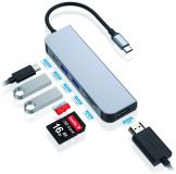 Conceptronic Adaptador Usb-c macho a Multipuertos