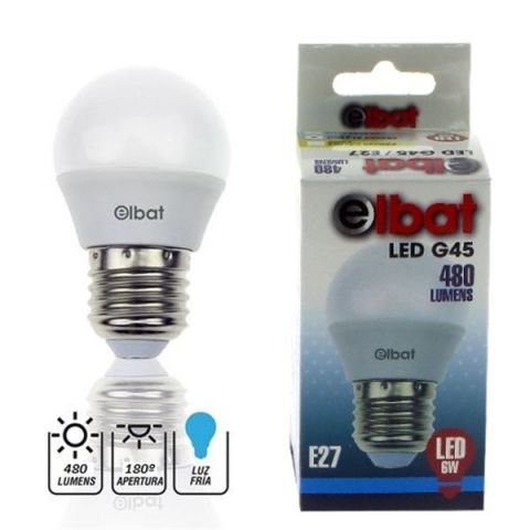 Elbat Bombilla Led G45 6W E27 480 lumen Fria