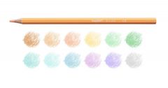 Carioca Lápices madera hexagonal Pastel 12 colores