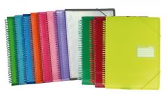 OfficeBox Carpeta Espiral 20 Fundas A4 Amarillo Fl