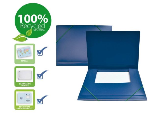 OfficeBox Carpeta Solapa Goma Maxi+ 100% Reciclado