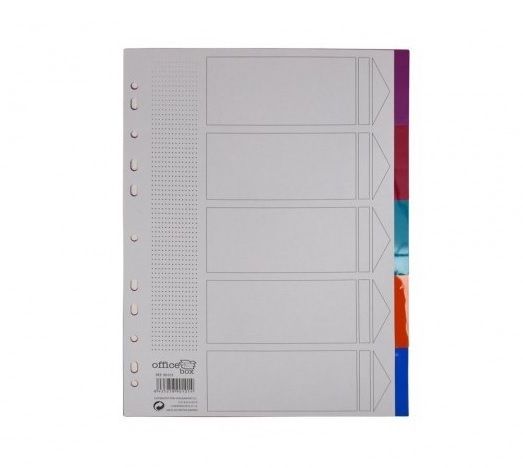 OfficeBox Separador 5 colores A4 