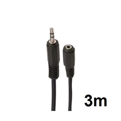 Cromad cable Extensión Stereo minijack 3.5mm 3mts