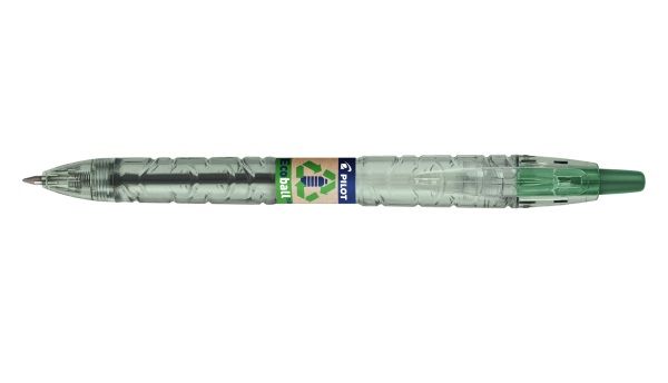 Pilot bolígrafo retráctil B2P Ecoball M Verde
