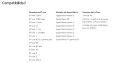 Apple Cargador MagSafe doble Inalambrico QI