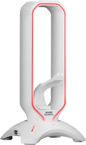 Mars Gaming Soporte Auricular MHHPROW Usb Blanco 