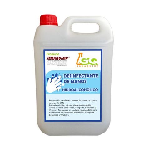 JemaQuimp Gel Hidroalcohólico 5 Litros 