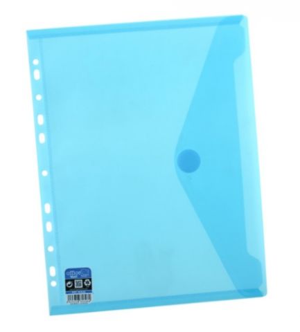 OfficeBox Sobre velcro A4 Multitaladro Azul