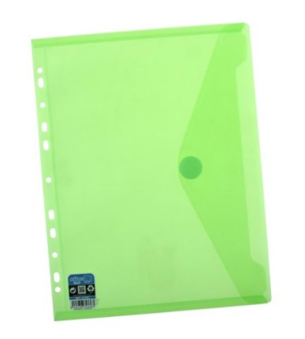 OfficeBox Sobre velcro A4 Multitaladro Verde