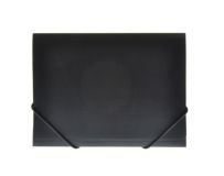 OfficeBox Carpeta Plástico A5 solapas Goma negro