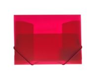 OfficeBox Carpeta Plástico A5 solapas Goma rojo