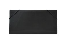 OfficeBox Carpeta Plástico Recibo solapa Goma Negr