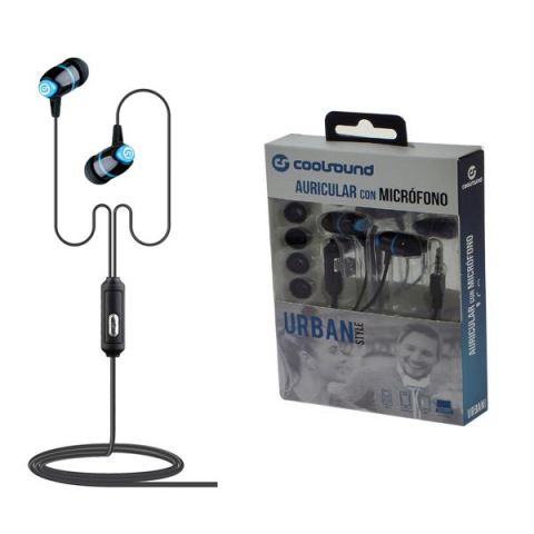 CoolSound Auricular con Micrófono Urban Azul