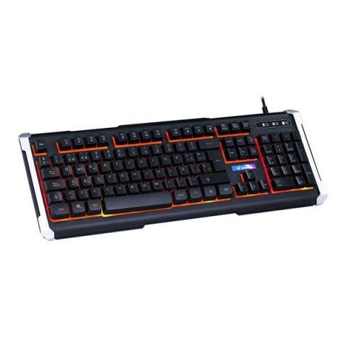 Cromad Teclado Gaming Usb G550 Aluminio + Led 
