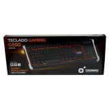 Cromad Teclado Gaming Usb G550 Aluminio + Led 
