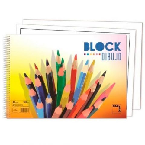 Pacsa block Dibujo Premium 130gr. Fº Recuadro 