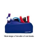 OfficeBox Portatodo Silicona Cuadrado Azul Claro