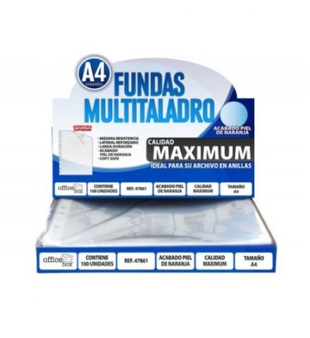 OfficeBox Funda Multitaladro A4 Maximum P. Naranja