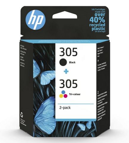 Hp tinta 305 Negro + 305 tricolor pack ahorro