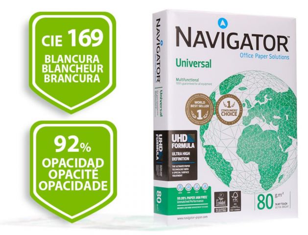 Navigator Papel Din A4 Universal 80grs 500H Blanco