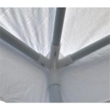 Carpa Metal 2,95x2,95 mts Tejido Blanco Waterproof