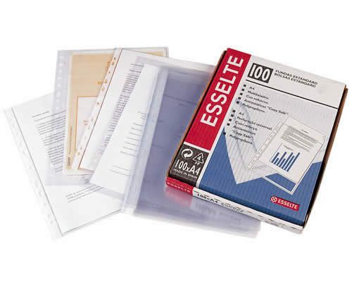 Esselte funda Multitaladro Folio 80 micras P. Nara