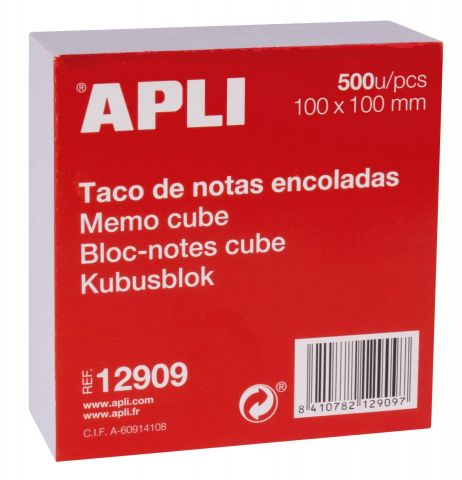 Apli 500 Notas 100x100 Blanco