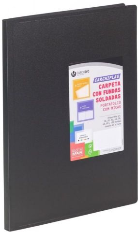 Carchivo Carpeta portafundas 10 Flex Negro