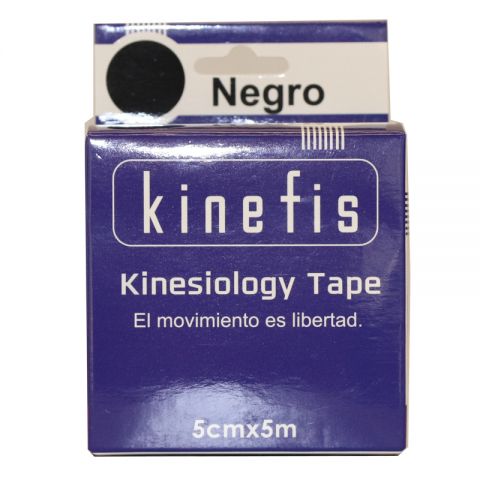 Kinefis Kinesiology Tape Negro 5 cm x 5 metros