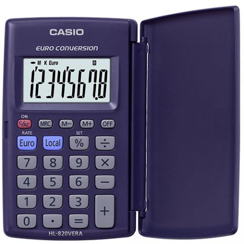 Casio Calculadora Bolsillo HL820VERA Negro