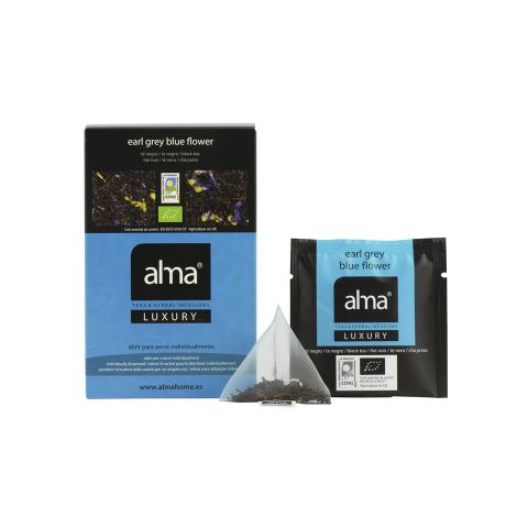Alma Luxury Te Negro Earl Grey Blue Flower Eco 20U