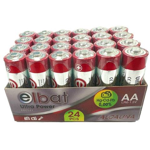 Elbat Pack 24 Pilas Alcalinas LR06 AA 1,5V