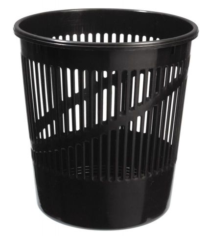 Faibo Papelera Rejilla Plastico Reciclado Negro