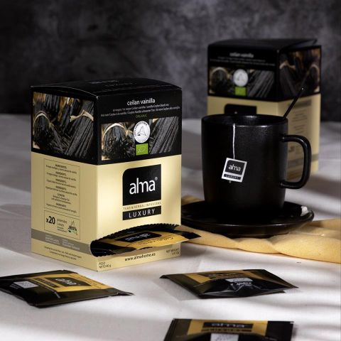 Alma Luxury Te Negro Ceilan Vainilla Eco 20U