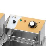 Chef Pro Freidora Electrica Pro Doble 9+9Lt 2x2500