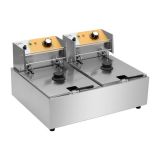 Chef Pro Freidora Electrica Pro Doble 2x11L 2x3000