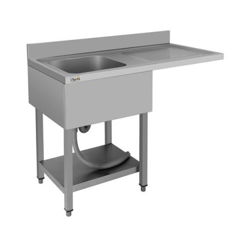 Chef Pro Fregadero Industrial Cubeta Izq 140x70x85