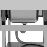 Chef Pro Fregadero Industrial Cubeta Dch 140x70x85