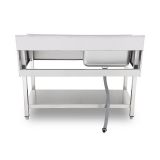 Chef Pro Fregadero Industrial Cubeta Izq y Estante