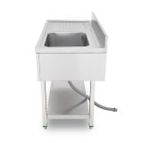 Chef Pro Fregadero Industrial Cubeta Dch y Estante