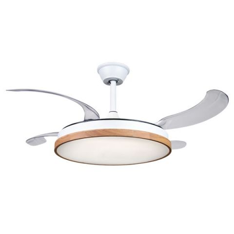 Muvip Ventilador Techo 30W Led 6 Velocidad Madera